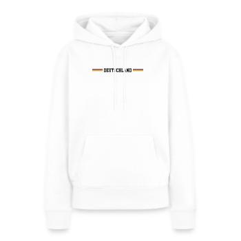 Deutschland Fahne - Frauen Premium Bio Hoodie - Weiß - Vorne - Julia (174cm)