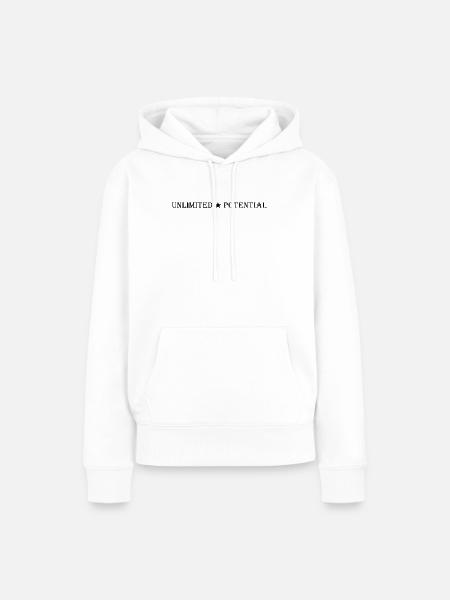 Unlimited_Potential_Star_Black - Frauen Premium Bio Hoodie - Weiß
