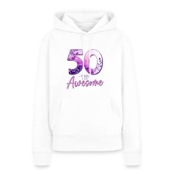 50 Jahre 50 Geburtstag Geschenk Frau - Frauen Premium Bio Hoodie - Weiß - Vorne - Julia (174cm)