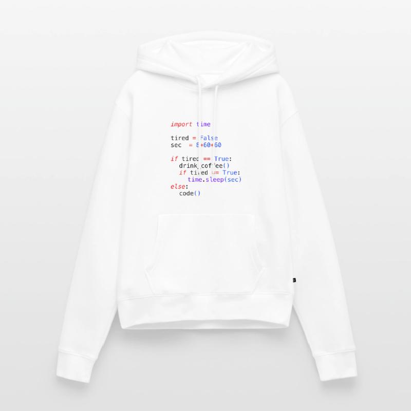 Python Code - Funny If Statement Women’s Premium Organic Hoodie