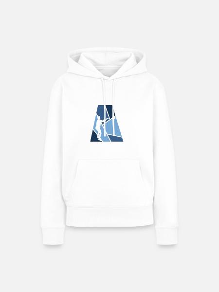 field Intercrosse box - Frauen Premium Bio Hoodie - Weiß