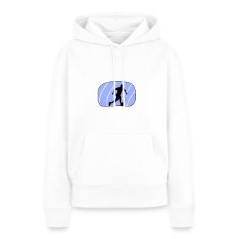 Beachball Fußball Beachball - Frauen Premium Bio Hoodie - Weiß - Vorne - Julia (174cm)