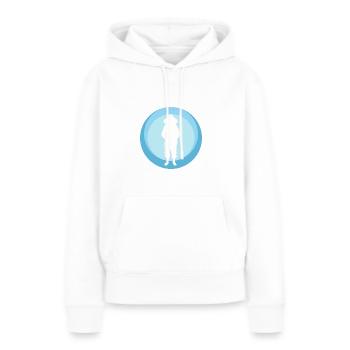 Bienen Bienen Wabe - Frauen Premium Bio Hoodie - Weiß - Vorne - Julia (174cm)