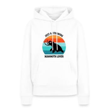 Drôle de mammouth âge de pierre âge glaciaire conception préhistorique - Sweat à capuche Premium bio Femme - blanc - Devant - Julia (174cm)