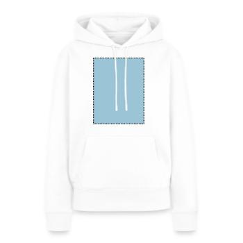 Rechteck gepunktet gefüll - Frauen Premium Bio Hoodie - Weiß - Vorne - Julia (174cm)