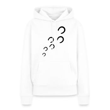 hufeisen - Frauen Premium Bio Hoodie - Weiß - Vorne - Julia (174cm)