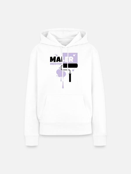 maler beruf malermeister - Frauen Premium Bio Hoodie - Weiß