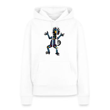 Culture des Incas, symbole - Sweat à capuche Premium bio Femme - blanc - Devant - Julia (174cm)