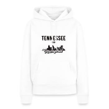 Memphis Tennessee City cadeau - Sweat à capuche Premium bio Femme - blanc - Devant - Julia (174cm)