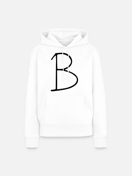 Das B - Frauen Premium Bio Hoodie - Weiß