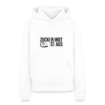 Zuckerbrot ist aus BDSM Fetisch Peitsche - Frauen Premium Bio Hoodie - Weiß - Vorne - Julia (174cm)