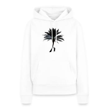 Palme - Frauen Premium Bio Hoodie - Weiß - Vorne - Julia (174cm)