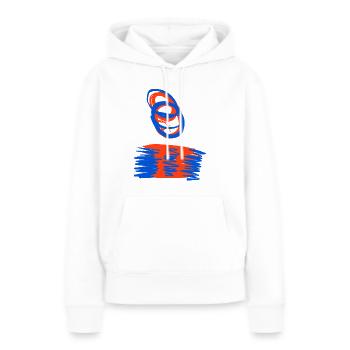 B for Basel, the Basel souvenir - Women’s Premium Organic Hoodie - white - Front - Julia (174cm)