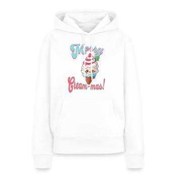 ice-cream - Women’s Premium Organic Hoodie - white - Front - Julia (174cm)