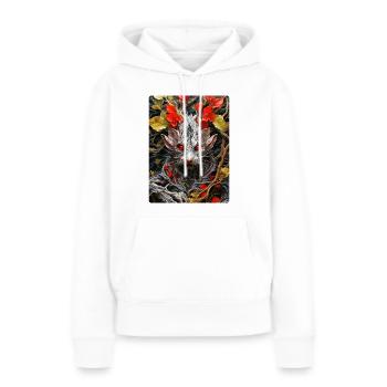 Souris Plantes Effrayantes 1.6 - Sweat à capuche Premium bio Femme - blanc - Devant - Julia (174cm)