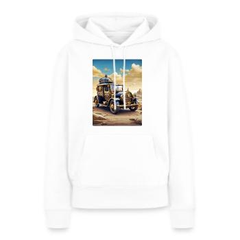 Steampunk Automobile 1.16 - Frauen Premium Bio Hoodie - Weiß - Vorne - Julia (174cm)