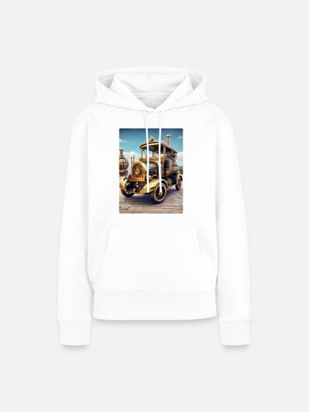 Steampunk Automobile 1.12 - Frauen Premium Bio Hoodie - Weiß