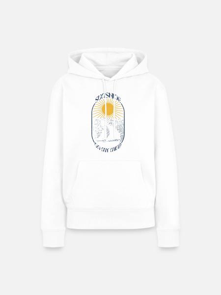 Inspirierende Bootsphrase, nautisches Geschenk, - Frauen Premium Bio Hoodie - Weiß