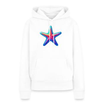 Seestern - Frauen Premium Bio Hoodie - Weiß - Vorne - Julia (174cm)
