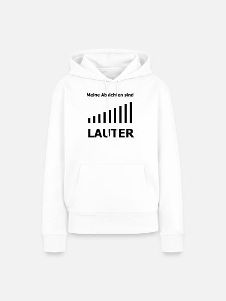 Lauter - Frauen Premium Bio Hoodie - Weiß