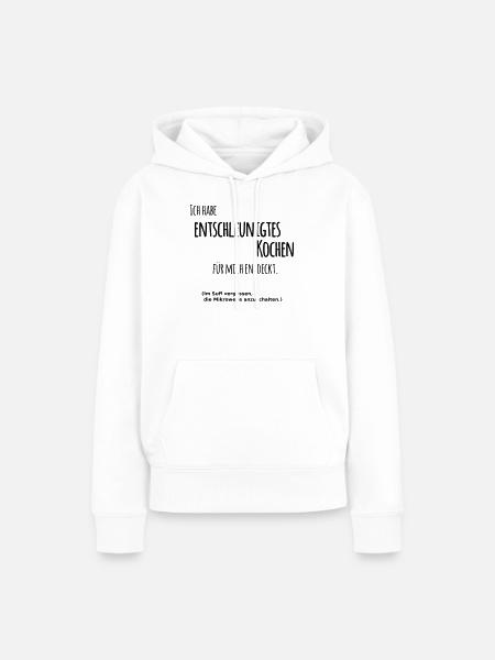 Entschleunigtes Kochen - Frauen Premium Bio Hoodie - Weiß