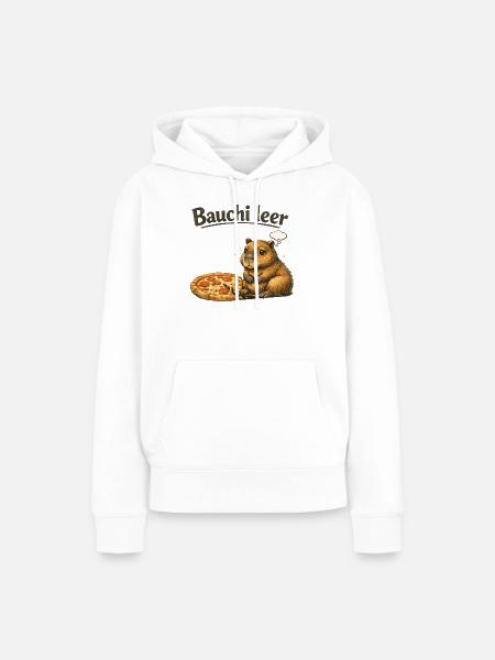 Bauchi leer - Frauen Premium Bio Hoodie - Weiß