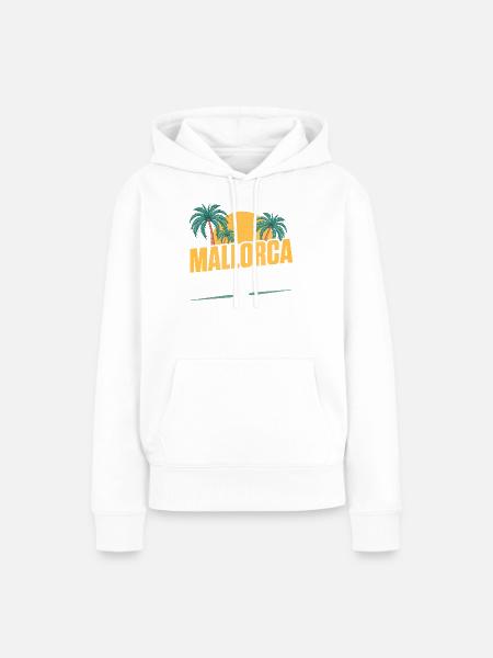 Mallorca Party Crew - Frauen Premium Bio Hoodie - Weiß
