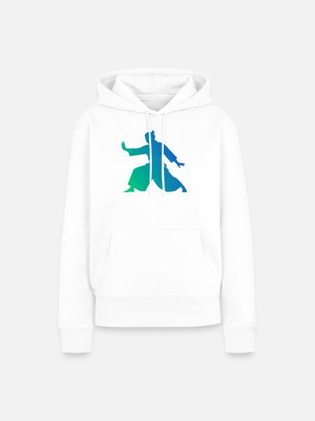 Selbstverteidigung Geschenkidee für Aikido-Prüfung - Frauen Premium Bio Hoodie - Weiß