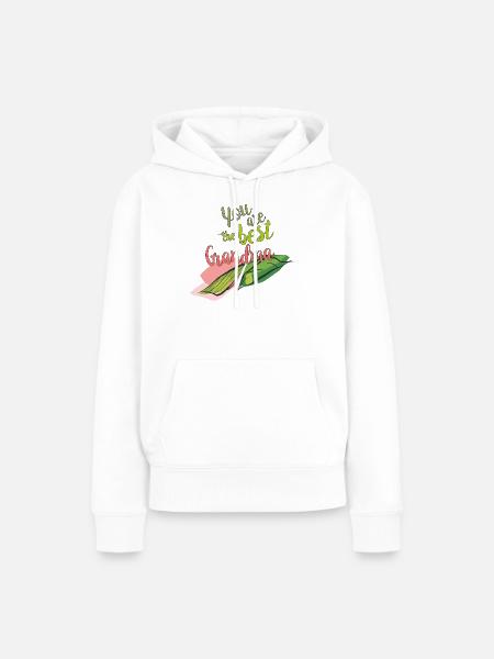 Du bist die beste Oma - Frauen Premium Bio Hoodie - Weiß