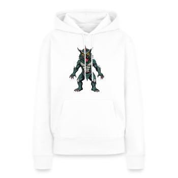 Bestialische Wut - Frauen Premium Bio Hoodie - Weiß - Vorne - Julia (174cm)