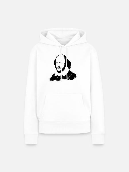 Shakespeare - Frauen Premium Bio Hoodie - Weiß