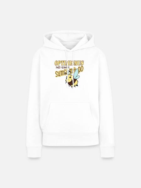 Sumsi mit Po ! - Frauen Premium Bio Hoodie - Weiß