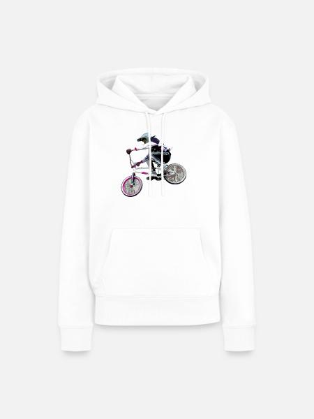 BMX - Frauen Premium Bio Hoodie - Weiß