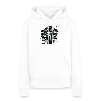 Astronaut - Frauen Premium Bio Hoodie - Weiß - Vorne - Julia (174cm)