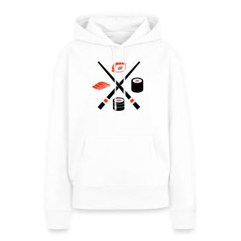 Sushi - Frauen Premium Bio Hoodie - Weiß - Vorne - Julia (174cm)