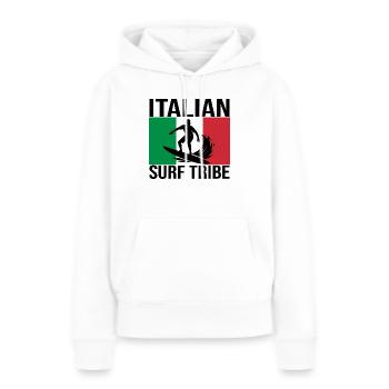 Italian Surf Tribe Surfshirt - Frauen Premium Bio Hoodie - Weiß - Vorne - Julia (174cm)