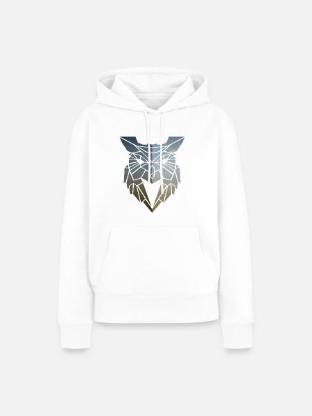heulen - Frauen Premium Bio Hoodie - Weiß