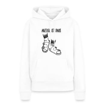 Alman cooles Geschenk für Deutsche - Frauen Premium Bio Hoodie - Weiß - Vorne - Julia (174cm)