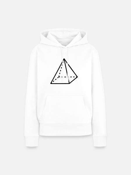 Pyramiden-Mathematik - Frauen Premium Bio Hoodie - Weiß
