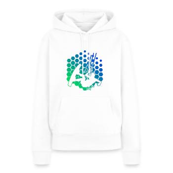 Kitesurf Kitesurf Kitesurfer Kitesurf Femme - Sweat à capuche Premium bio Femme - blanc - Devant - Julia (174cm)