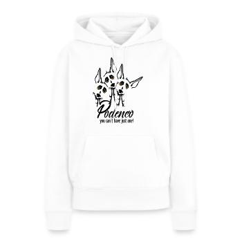 Podi Rudel - Frauen Premium Bio Hoodie - Weiß - Vorne - Julia (174cm)