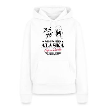 Alaska - Polar Bear - Frauen Premium Bio Hoodie - Weiß - Vorne - Julia (174cm)