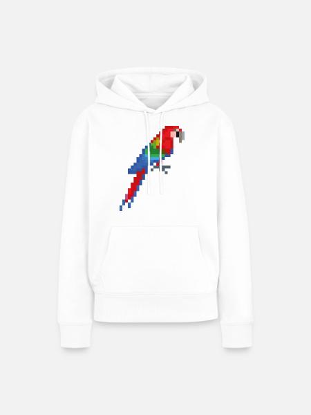 Vogel - Frauen Premium Bio Hoodie - Weiß