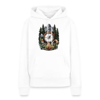 Scène de la nature - Sweat à capuche Premium bio Femme - blanc - Devant - Julia (174cm)