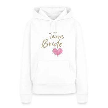 Team Bride - Frauen Premium Bio Hoodie - Weiß - Vorne - Julia (174cm)