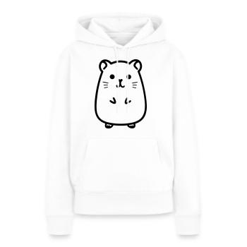 hamster - Women’s Premium Organic Hoodie - white - Front - Julia (174cm)