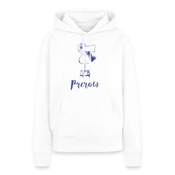 Moewe Prerow - Frauen Premium Bio Hoodie - Weiß - Vorne - Julia (174cm)
