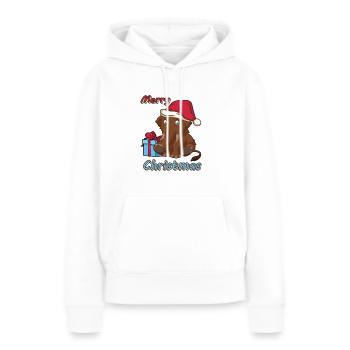 Mammoth Elephant Christmas Gift Cartoon Design - Women’s Premium Organic Hoodie - white - Front - Julia (174cm)