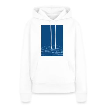 Verschwommene Linien 2 - Frauen Premium Bio Hoodie - Weiß - Vorne - Julia (174cm)