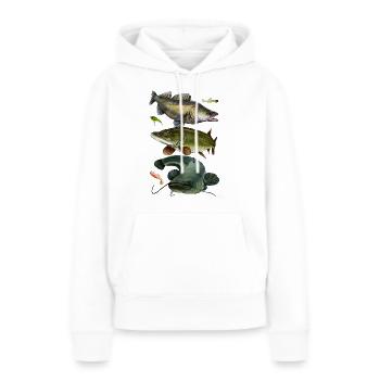 Gang de carnassiers 2 - Sweat à capuche Premium bio Femme - blanc - Devant - Julia (174cm)